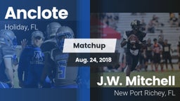 Matchup: Anclote vs. J.W. Mitchell  2018