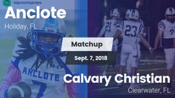 Matchup: Anclote vs. Calvary Christian  2018