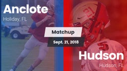 Matchup: Anclote vs. Hudson  2018