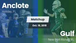 Matchup: Anclote vs. Gulf  2018