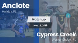 Matchup: Anclote vs. Cypress Creek  2018