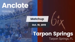 Matchup: Anclote vs. Tarpon Springs  2019