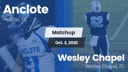 Matchup: Anclote vs. Wesley Chapel  2020