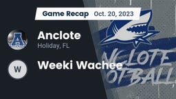 Recap: Anclote  vs. Weeki Wachee 2023