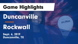 Duncanville  vs Rockwall Game Highlights - Sept. 6, 2019