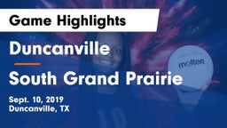 Duncanville  vs South Grand Prairie  Game Highlights - Sept. 10, 2019