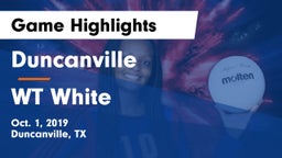 Duncanville  vs WT White Game Highlights - Oct. 1, 2019