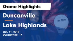 Duncanville  vs Lake Highlands  Game Highlights - Oct. 11, 2019