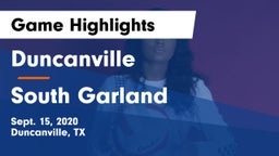 Duncanville  vs South Garland  Game Highlights - Sept. 15, 2020