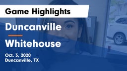 Duncanville  vs Whitehouse  Game Highlights - Oct. 3, 2020