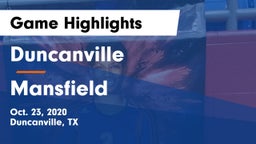 Duncanville  vs Mansfield  Game Highlights - Oct. 23, 2020