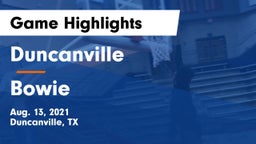 Duncanville  vs Bowie  Game Highlights - Aug. 13, 2021