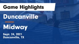 Duncanville  vs Midway  Game Highlights - Sept. 24, 2021