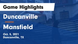 Duncanville  vs Mansfield  Game Highlights - Oct. 5, 2021
