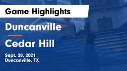 Duncanville  vs Cedar Hill  Game Highlights - Sept. 28, 2021