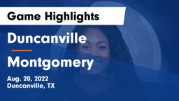 Duncanville  vs Montgomery  Game Highlights - Aug. 20, 2022