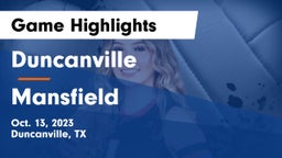 Duncanville  vs Mansfield  Game Highlights - Oct. 13, 2023