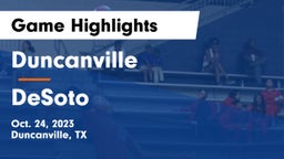 Duncanville  vs DeSoto  Game Highlights - Oct. 24, 2023