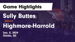 Sully Buttes  vs Highmore-Harrold  Game Highlights - Jan. 5, 2024