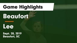 Beaufort  vs Lee  Game Highlights - Sept. 28, 2019