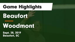 Beaufort  vs Woodmont Game Highlights - Sept. 28, 2019