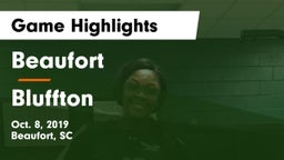 Beaufort  vs Bluffton  Game Highlights - Oct. 8, 2019