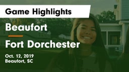 Beaufort  vs Fort Dorchester Game Highlights - Oct. 12, 2019
