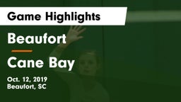 Beaufort  vs Cane Bay Game Highlights - Oct. 12, 2019