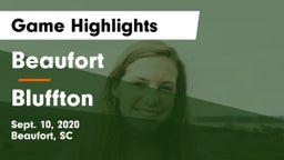 Beaufort  vs Bluffton  Game Highlights - Sept. 10, 2020