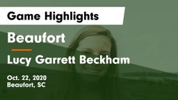 Beaufort  vs Lucy Garrett Beckham  Game Highlights - Oct. 22, 2020