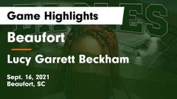 Beaufort  vs Lucy Garrett Beckham  Game Highlights - Sept. 16, 2021