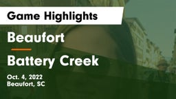 Beaufort  vs Battery Creek  Game Highlights - Oct. 4, 2022