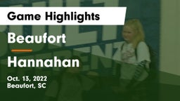 Beaufort  vs Hannahan Game Highlights - Oct. 13, 2022
