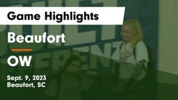 Beaufort  vs OW Game Highlights - Sept. 9, 2023