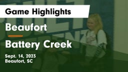 Beaufort  vs Battery Creek  Game Highlights - Sept. 14, 2023