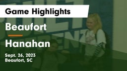 Beaufort  vs Hanahan Game Highlights - Sept. 26, 2023
