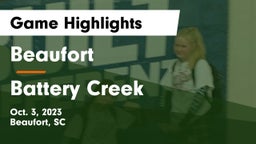 Beaufort  vs Battery Creek  Game Highlights - Oct. 3, 2023