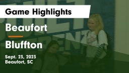 Beaufort  vs Bluffton  Game Highlights - Sept. 23, 2023