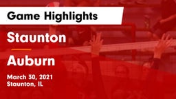 Staunton  vs Auburn Game Highlights - March 30, 2021