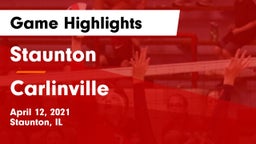 Staunton  vs Carlinville Game Highlights - April 12, 2021