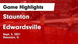 Staunton  vs Edwardsville  Game Highlights - Sept. 3, 2021