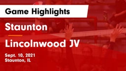 Staunton  vs Lincolnwood JV Game Highlights - Sept. 10, 2021