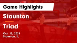 Staunton  vs Triad  Game Highlights - Oct. 15, 2021