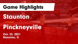 Staunton  vs Pinckneyville Game Highlights - Oct. 23, 2021