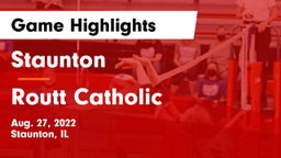 Staunton  vs Routt Catholic Game Highlights - Aug. 27, 2022