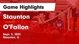 Staunton  vs O'Fallon Game Highlights - Sept. 3, 2022
