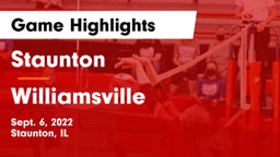 Staunton  vs Williamsville  Game Highlights - Sept. 6, 2022