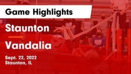 Staunton  vs Vandalia Game Highlights - Sept. 22, 2022
