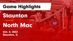 Staunton  vs North Mac  Game Highlights - Oct. 8, 2022