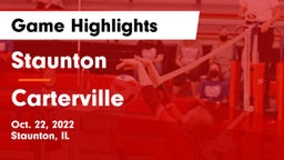 Staunton  vs Carterville  Game Highlights - Oct. 22, 2022